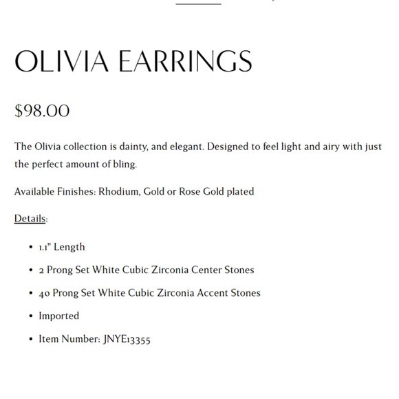 JNY Olivia Earrings - Picture 5 of 5